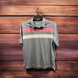 Nike Golf Tour Performance Dri Fit Polo Shirt Mens Size L Blue Top Ridge Course